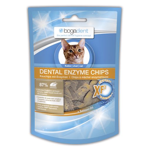 bogadent Dental Enzyme Chips poulet pour chats 50g - MyStetho Veterinary