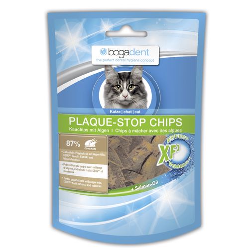 bogadent Plaque-Stop Chips poulet pour chats 50g - MyStetho Veterinary