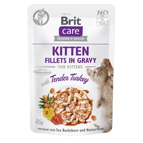 Brit Care Cat Brit Care Cat - Filets en sauce - Dinde - Kitten 85g - MyStetho Veterinary