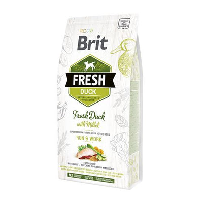 Brit Fresh Brit Fresh Dog - Chiens actifs - Canard - Courir et travailler 2,5kg - MyStetho Veterinary