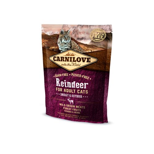 Carnilove Cat Adulte - Renne / Chats d'énergie et d'extérieur 400g - MyStetho Veterinary