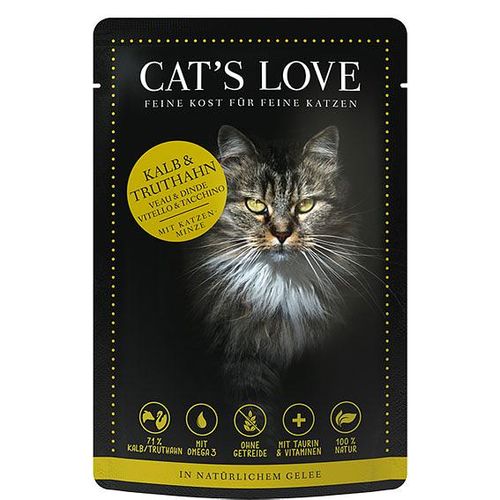 CAT'S LOVE Cat‘s Love Adult Veau & Dinde, 85g - MyStetho Veterinary