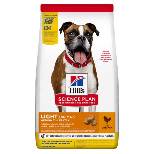 Hill's Science Plan Light Medium Adult Chicken 14 kg - MyStetho Veterinary