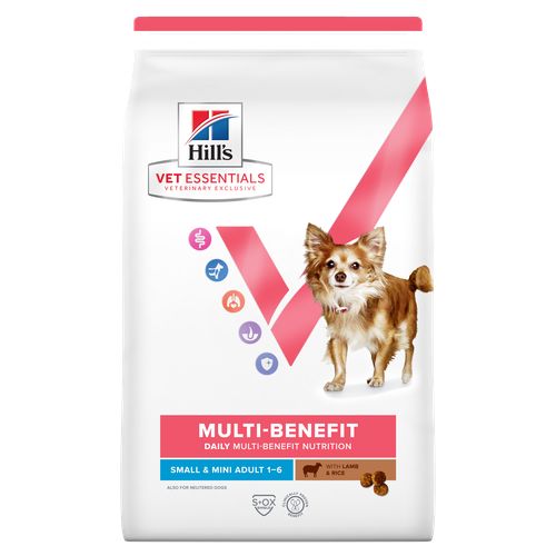 Hill's Vet Essentials MULTI-BENEFIT Adult Small & Mini Lamm und Reis 2 kg - MyStetho Veterinary