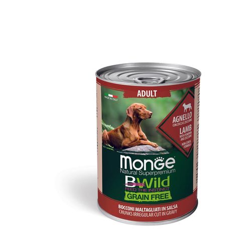 Monge BWild GF Wet Adult Lamb - MyStetho Veterinary