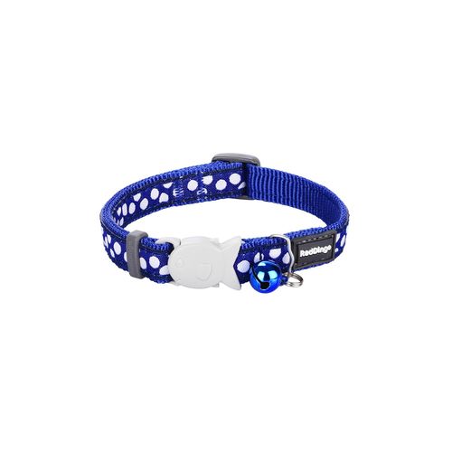RedDingo RougeDingo collier pour chat White Spots on Navy - XS - MyStetho Veterinary