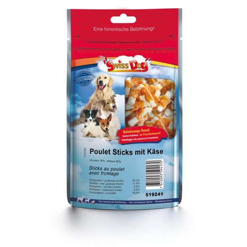SwissDog Sticks au poulet avec fromage - MyStetho Veterinary
