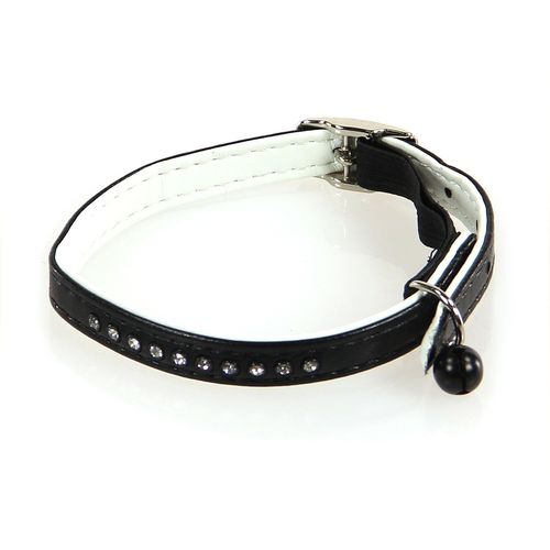 Swisspet Art Leather Plus collier p.chats, noir - MyStetho Veterinary