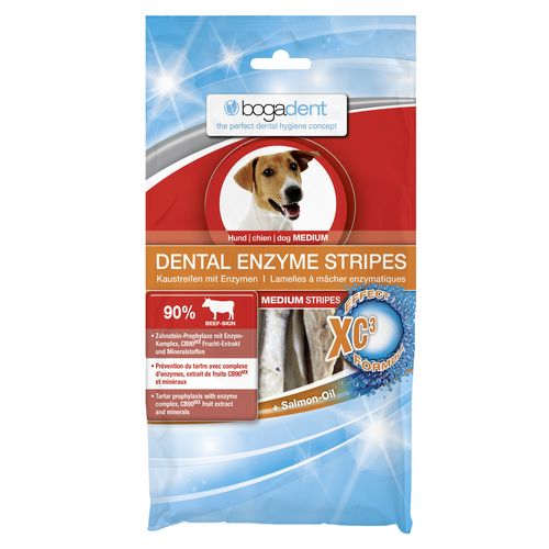 bogadent Dental Enzyme Stripes Medium pour chiens 100g - MyStetho Veterinary