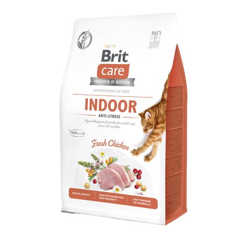 Brit Care Cat Brit Care Cat Sans Céréales - Chats Domestiques - Anti-stress 400g - MyStetho Veterinary