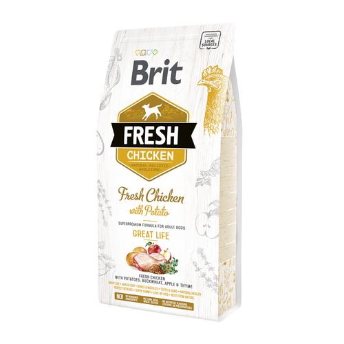 Brit Fresh Brit Fresh Dog - Adulte - Poulet - La vie en grand 2,5kg - MyStetho Veterinary