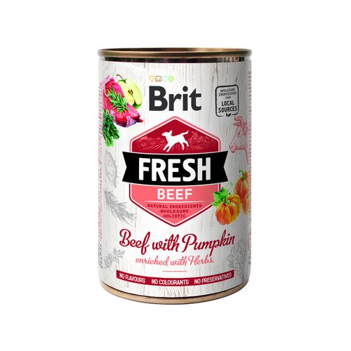 Brit Fresh Brit Fresh Dog - Bœuf à la citrouille 400g - MyStetho Veterinary