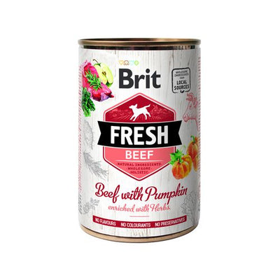 Brit Fresh Brit Fresh Dog - Bœuf à la citrouille 400g - MyStetho Veterinary
