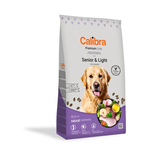 Calibra Premium Canine Senior Light poulet 12kg - MyStetho Veterinary