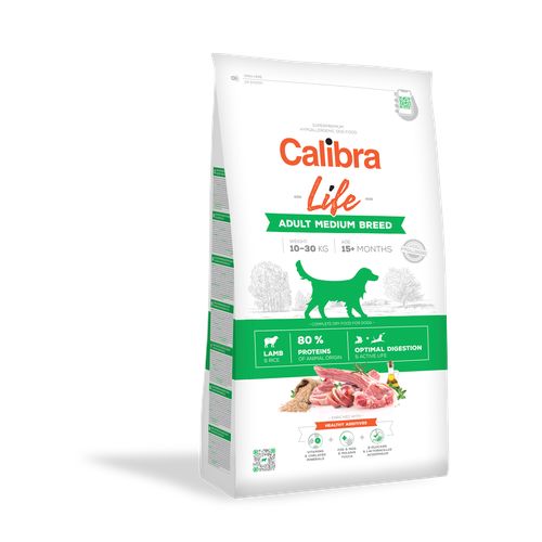 Calibra Superpremium Life Adult Medium Breed Agneau & Riz 12kg - MyStetho Veterinary
