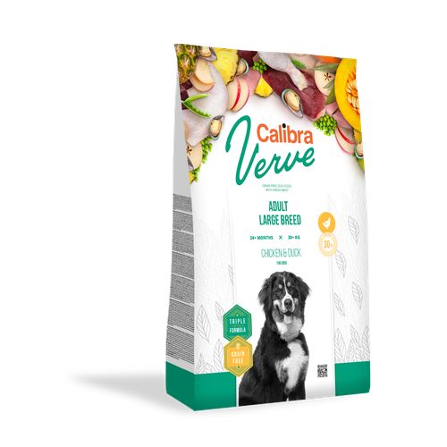 Calibra Superpremium Verve Canine Adult Large poulet & canard 12kg - MyStetho Veterinary