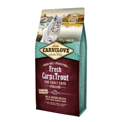Carnilove Cat Adulte Fresh - Carpe & Truite / Stérilisé 6kg - MyStetho Veterinary