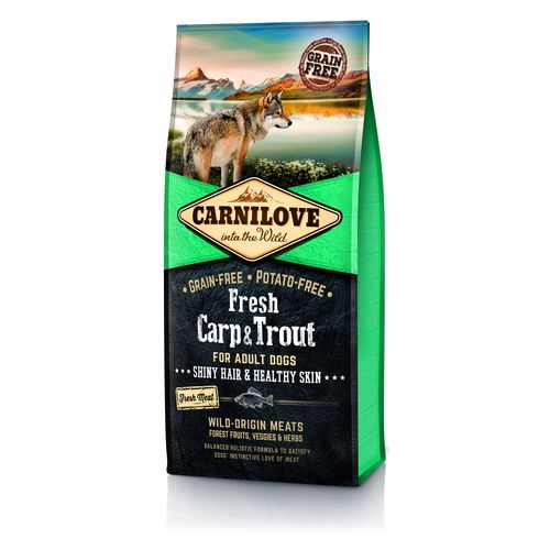 Carnilove Dog Adulte Adult Fresh - Carpe & Truite 12kg - MyStetho Veterinary