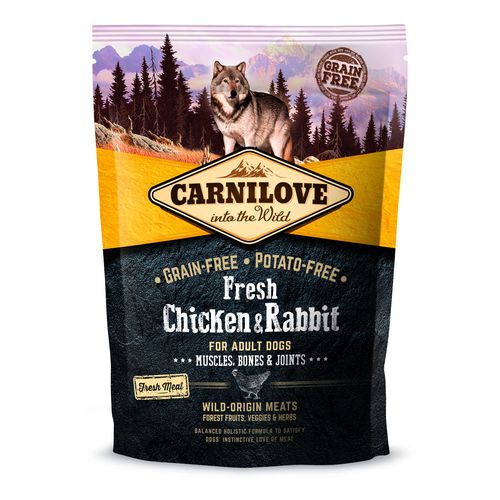Carnilove Dog Adulte Adult Fresh - Poulet & Lapin 1,5kg - MyStetho Veterinary