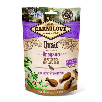 Carnilove Dog Adulte Soft Snack - Caille à l'origan 200g - MyStetho Veterinary