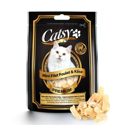 Catsy snack pour chats Mini filet au poulet & fromage 50g - MyStetho Veterinary