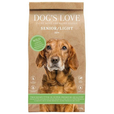 Dog's Love Senior Light, gibier & patate douce & épinard, 12kg - MyStetho Veterinary