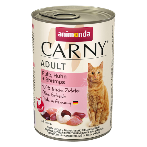 Animonda CARNY adulte Dinde, poulet + crevette, 400g - MyStetho Veterinary