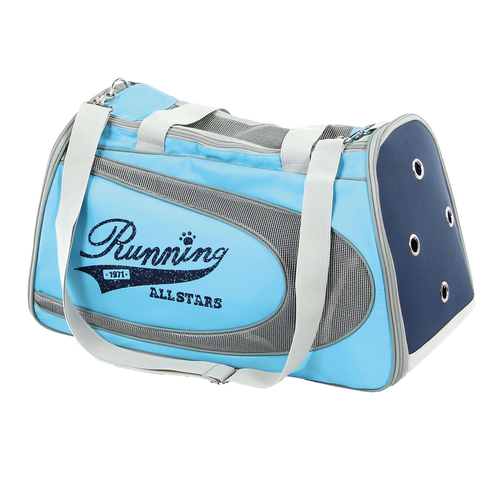 Hund- & Katzen-Tragtasche Allstars blau 50x32x22cm blau, swisspet - MyStetho Veterinary