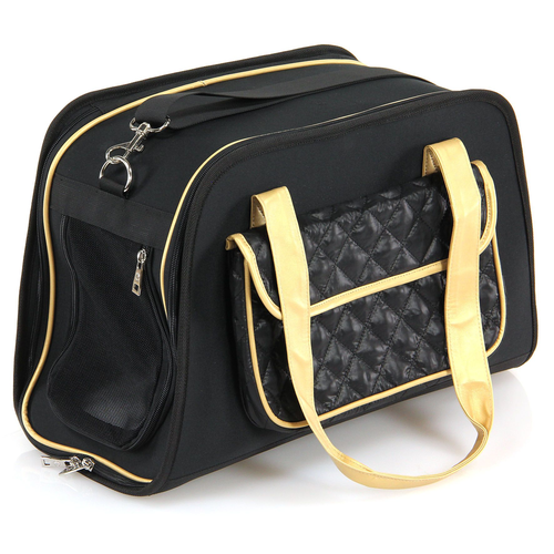 Hund- & Katzen-Tragtasche Salemo 45x18x30cm schwarz, swisspet - MyStetho Veterinary