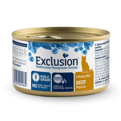 Exclusion Cat Sterilized bœuf 85g - MyStetho Veterinary