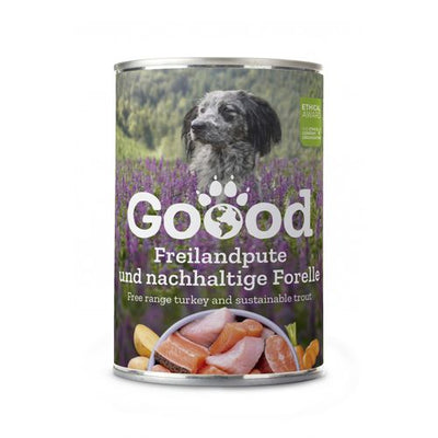 Goood Canine Senior Dinde élevée en plein air et truite d’aquaculture durable 400 g - MyStetho Veterinary