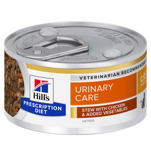 Hill's Prescription Diet c/d Multicare Chicken and vegetables stew can 82 g - MyStetho Veterinary