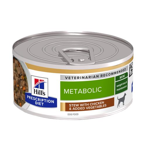 Hill's Prescription Diet Metabolic Mini with Chicken and vegetables stew can 156 g - MyStetho Veterinary