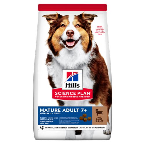 Hill's Science Plan Medium Mature Adult 7+ Lamb and Rice 2.5 kg - MyStetho Veterinary
