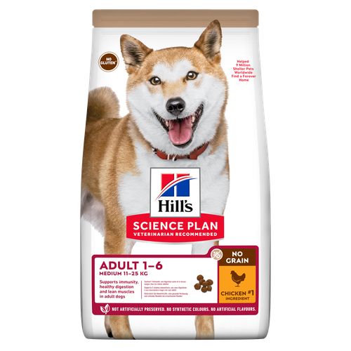 Hill's Science Plan No Grain Medium Adult Chicken 14 kg - MyStetho Veterinary