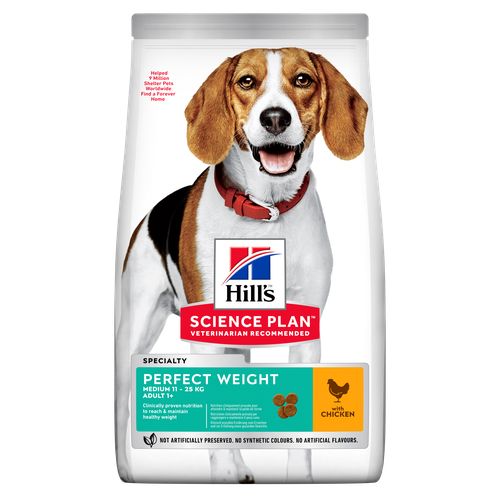 Hill's Science Plan Perfect Weight Medium Adult Chicken 12 kg - MyStetho Veterinary