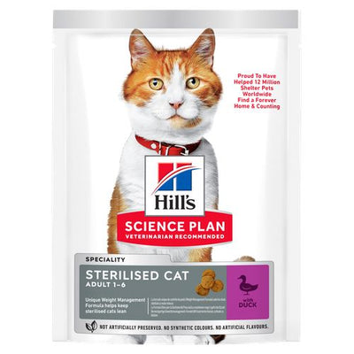 Hill's Science Plan Sterilised Cat Adult Duck 1.5 kg - MyStetho Veterinary