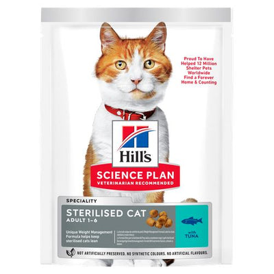 Hill's Science Plan Sterilised Cat Adult Tuna 15 kg - MyStetho Veterinary