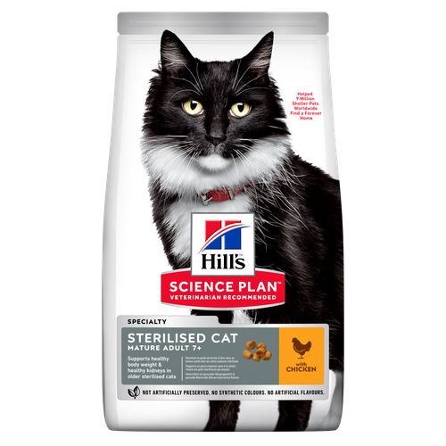 Hill's Science Plan Sterilised Cat Mature Adult 7+ Chicken 300 g - MyStetho Veterinary