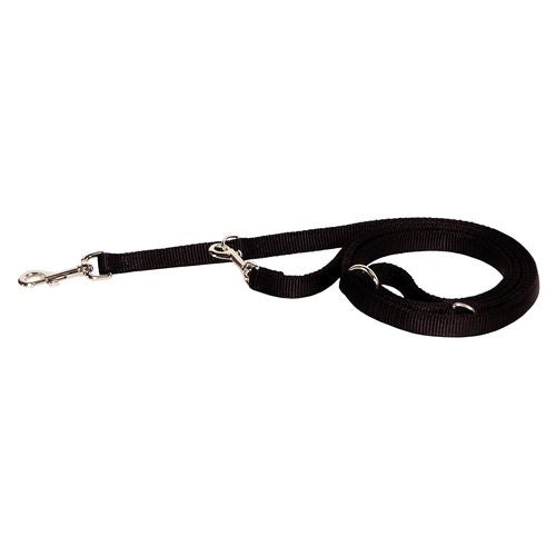 Laisse 3 pos. noir 2.5 cm x 1.8 m - MyStetho Veterinary