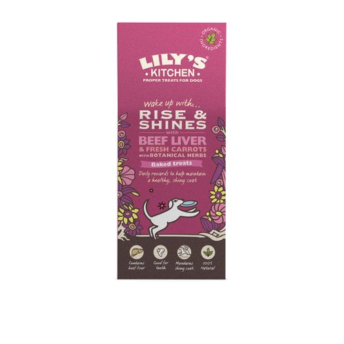 Lily's Kitchen Organic Rise&Shine Beef Liver Baked Treats 80g - MyStetho Veterinary