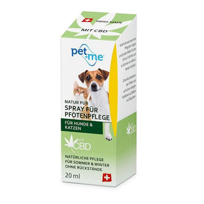 Pet+me pet+me Spray pour le soin des pattes avec CBD, 20ml - MyStetho Veterinary