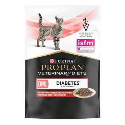 PPVD Feline DM Beef - Diabetes Management 85g (10 sachets) - MyStetho Veterinary
