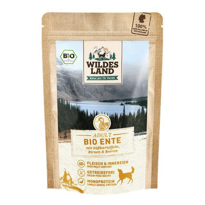 Wildes Land Canine Adult BIO canard avec patate douce 125g - MyStetho Veterinary