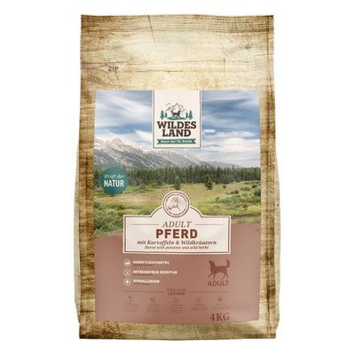 Wildes Land Canine Adult cheval avec pomme de terre 4kg - MyStetho Veterinary