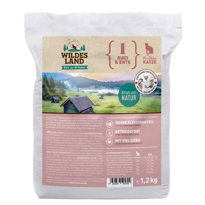 Wildes Land Feline Adult boeuf et canard avec légumes 1.2kg - MyStetho Veterinary