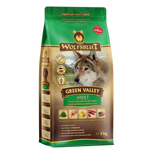 Wolfblut Canine Adult Green Valley - agneau & saumon avec pomme de terre 2kg - MyStetho Veterinary