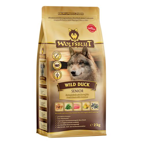 Wolfblut Canine Senior Wild Duck - canard avec pomme de terre 2kg - MyStetho Veterinary