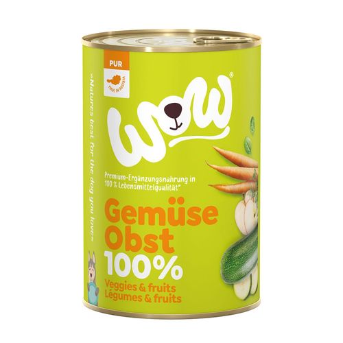 WOW 100% de légumes & de fruits PUR 400g - MyStetho Veterinary